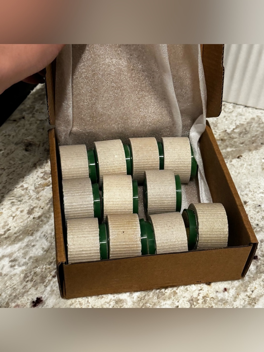 Neutral Beige and Green Aquarium Plant Weights